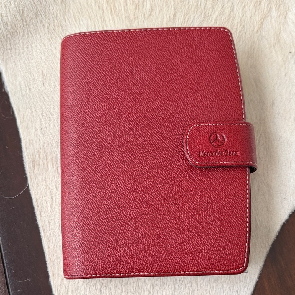 Mercedes-Benz Red Leather Organizer